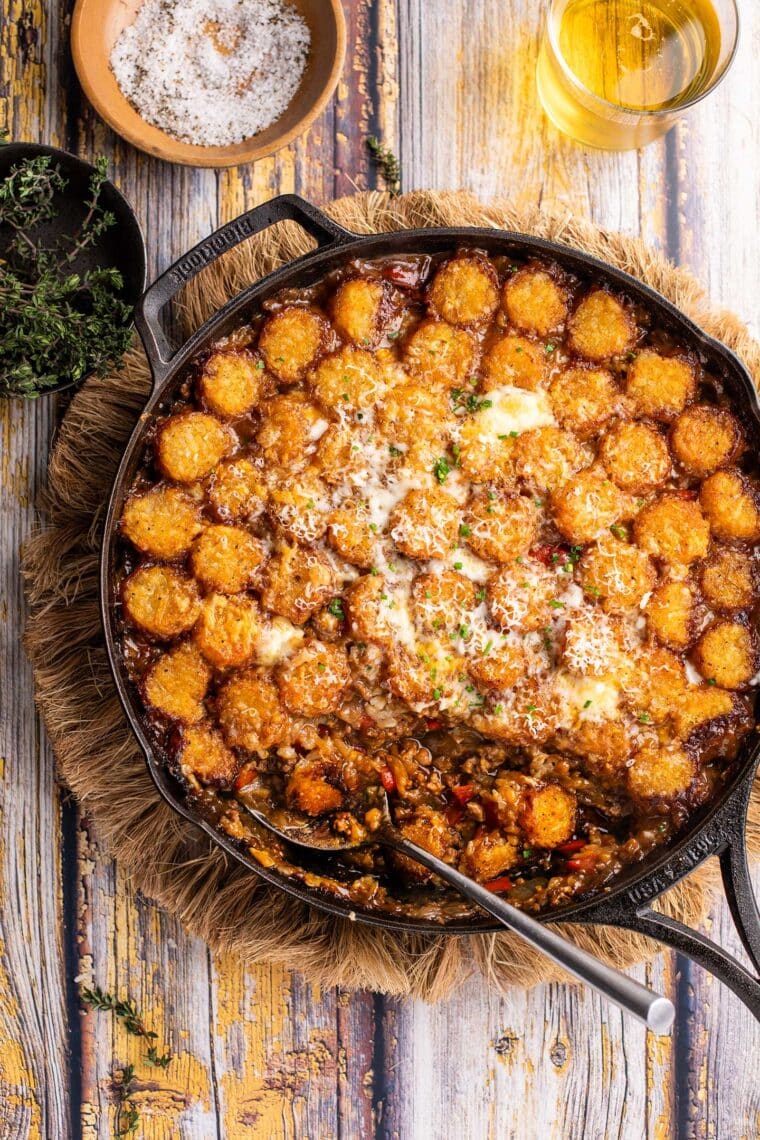 easy tater tot casserole without canned soup