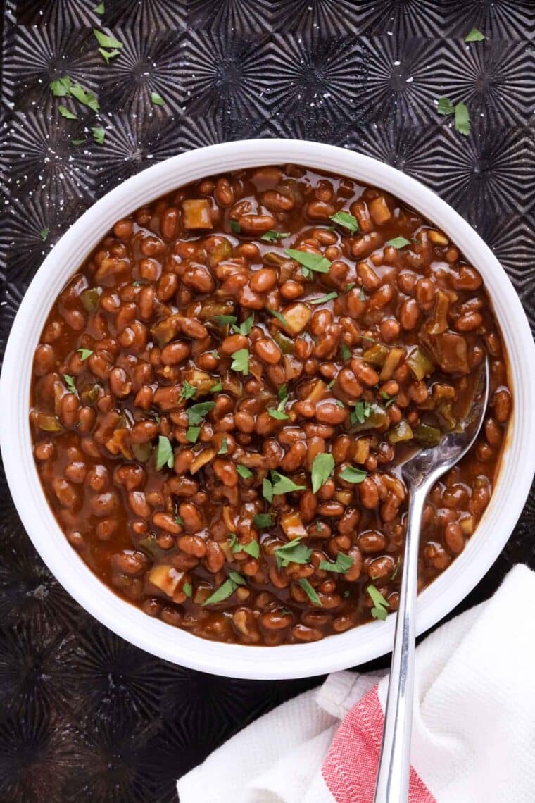 easy slow cooker baked beans recipe