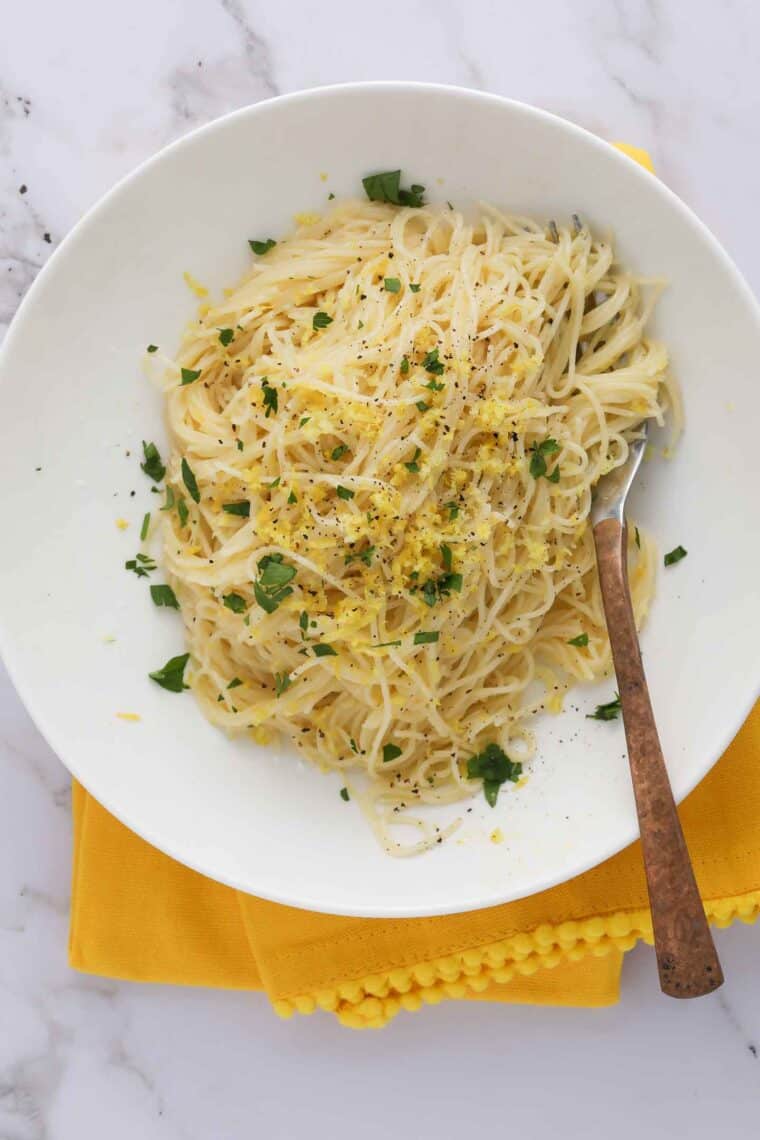 easy lemon angel hair pasta recipe